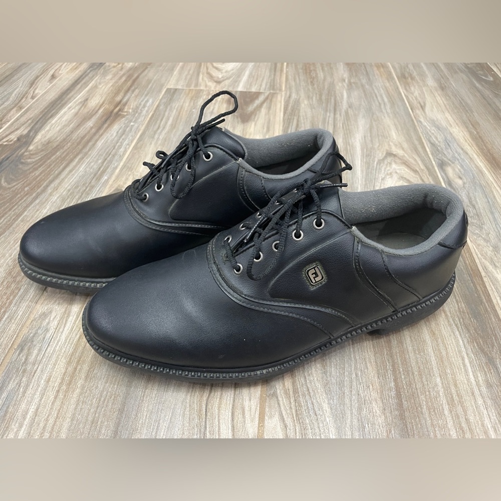 FJ Black Golf Shoes Size 10